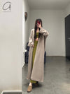 SWAYING 24 Autumn and Winter Cashmere Profile Long Coat SW-SW24AW1T103-TUO Camel